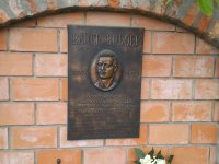 A Magyar Sport Napja alkalmából koszorúzás a Bauer emléktáblánál,  2020. május 5.